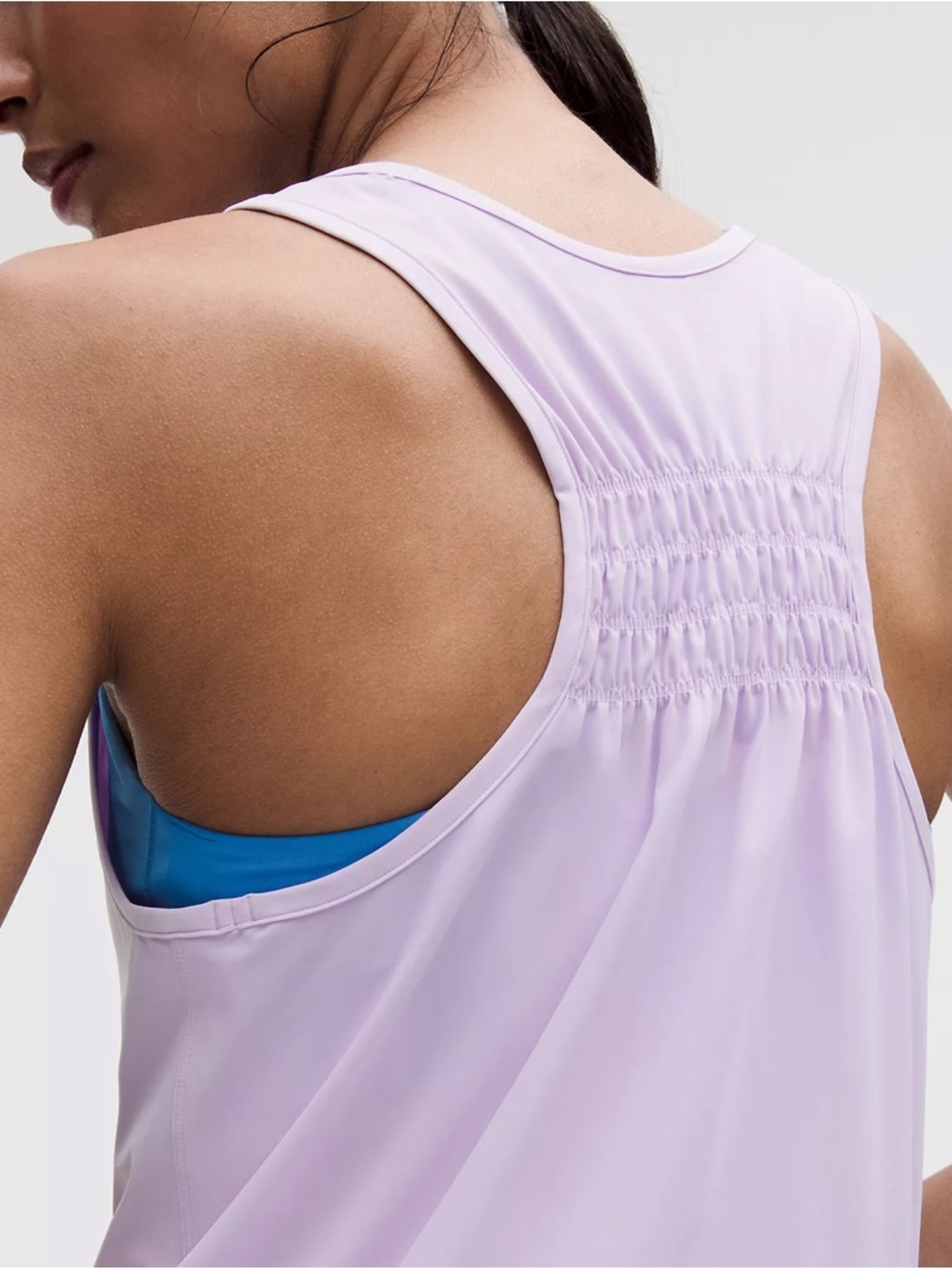 NWT lululemon ruched racerback tank- lavender